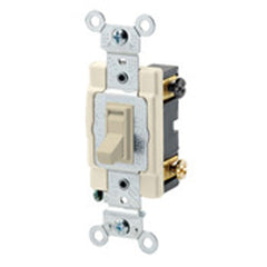 Leviton 54504-2I 15A 120/277V AC 4-Way Framed Toggle Switch Ivory