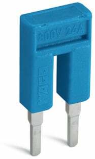 WAGO 2002-403/000-006 Insulated Push-In Jumper Bar 3 Pole 25A Blue