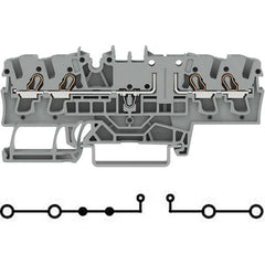 WAGO 2002-1861 Carrier Feed-Through Terminal Block 1-Level Pluggable Disconnect