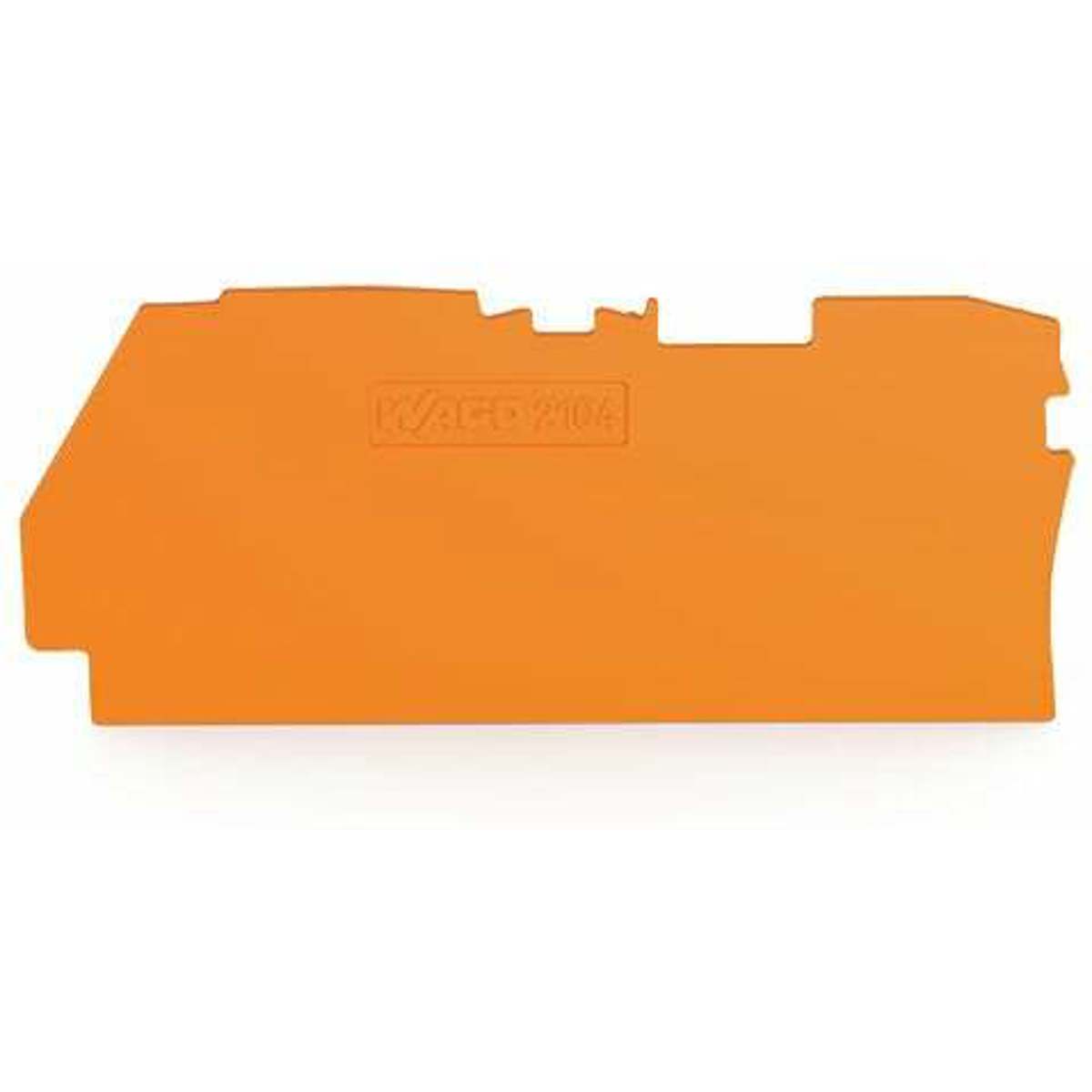 WAGO 2104-1292 End and Intermediate Plate TOPJOB S Series 1mm Width Orange