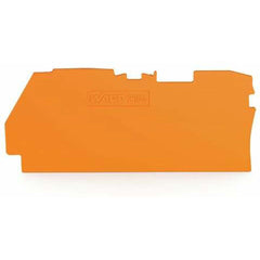 WAGO 2104-1292 End and Intermediate Plate TOPJOB S Series 1mm Width Orange