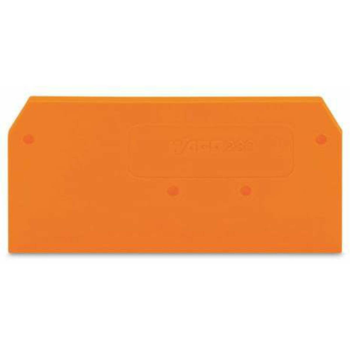 WAGO 280-309 End Plate 2.5mm Orange Polyamide PA66