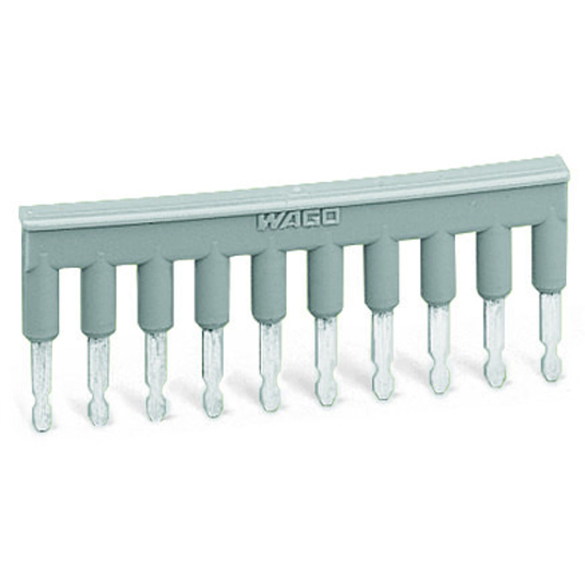 WAGO 280-490 Insulated Push-In Type Jumper Bar 10-Way 10-Poles Gray