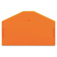 WAGO 281-313 End and Intermediate Plate Orange 25mm Width