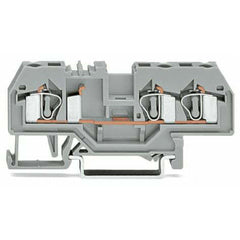 WAGO 281-681 Terminal Block 32A Feed-Through Gray DIN-35 Rail Mount