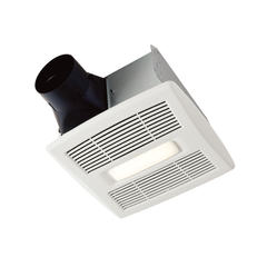 Broan-NuTone AE110L Ventilation Fan with LED Light, Roomside Installation, ENERGY STAR, 110 CFM, 1.0 Sones, White