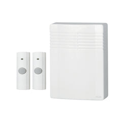 Broan-NuTone LA542WH Wireless Door Chime Kit with 2 Pushbuttons