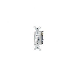 Leviton 1223-SGY 3-Way AC Quiet Toggle Switch 120/277 Volt 20 Amp Heavy Duty Industrial Grade