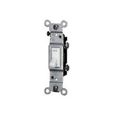 Leviton 2651-2W Single-Pole Toggle CO/ALR Quiet Switch 15 Amp 120 Volt - White