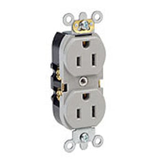 Leviton 5262-SI 15 Amp 125 Volt Straight Blade Duplex Receptacle Ivory