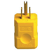 Leviton 5256-VY Straight Blade Plug 15A 125V Yellow