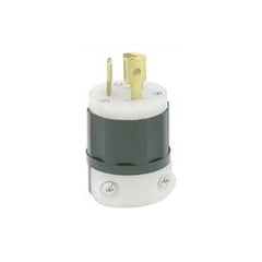 Leviton 4770-C Locking Plug 15 Amp 277 Volt Industrial Grade (Black/White)