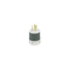 Leviton 4770-C Locking Plug 15 Amp 277 Volt Industrial Grade (Black/White)