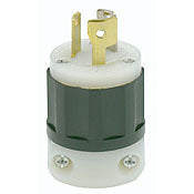 Leviton 7567-C Locking Plug 125/250VAC 15A 3 Pole 3 Wire Industrial Grade