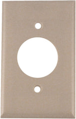 Leviton 86004 Ivory Single Receptacle Wallplate Standard Size 1-Gang Thermoset