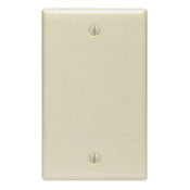 Leviton 86014 Blank Wallplate Standard Size Thermoset 1-Gang Ivory