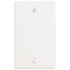 Leviton 88014 1-Gang No Device Blank Wall Plate Standard Size Thermoset Box Mount White