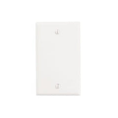 Leviton 88014 1-Gang No Device Blank Wall Plate Standard Size Thermoset Box Mount White