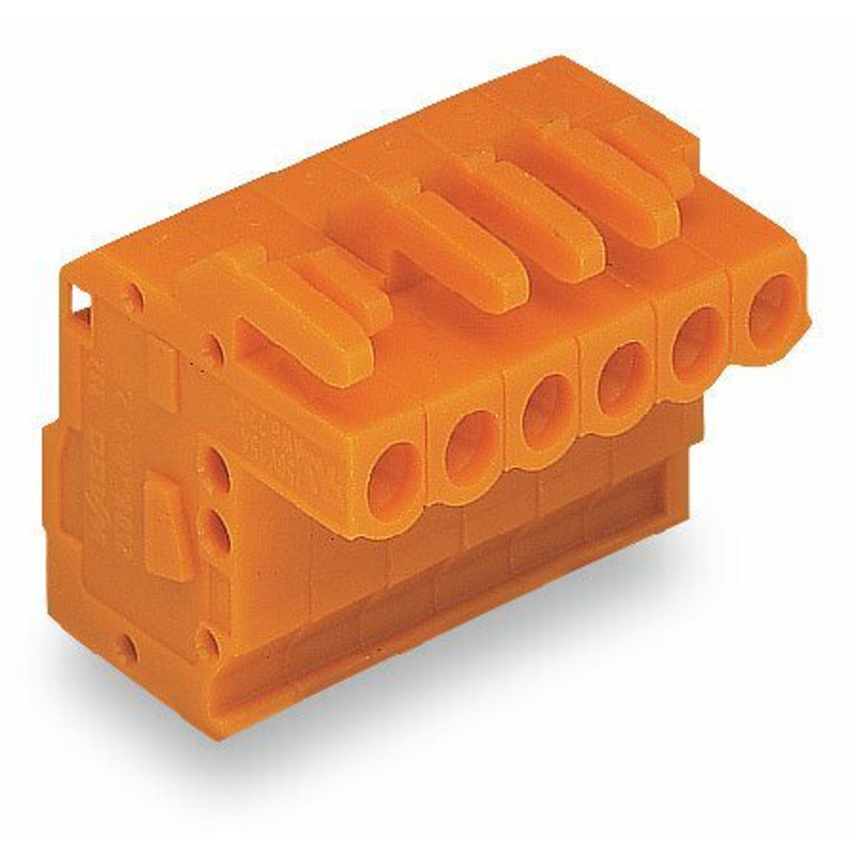 WAGO 232-315/026-000 1-Conductor Female Connector 15-Pole 250 mm Orange