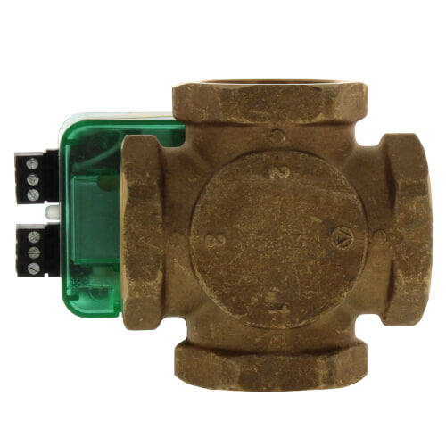 Taco I125T4S-1 Mixing Valve 4-Way 1-1/4 Inch FNPT for Hydronic Heating Systems