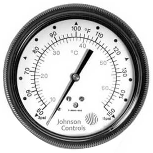 JOHNSON CONTROLS Johnson Controls T-5500-1056 Thermometer -20/80F 3-1/2 Inch Dial Size