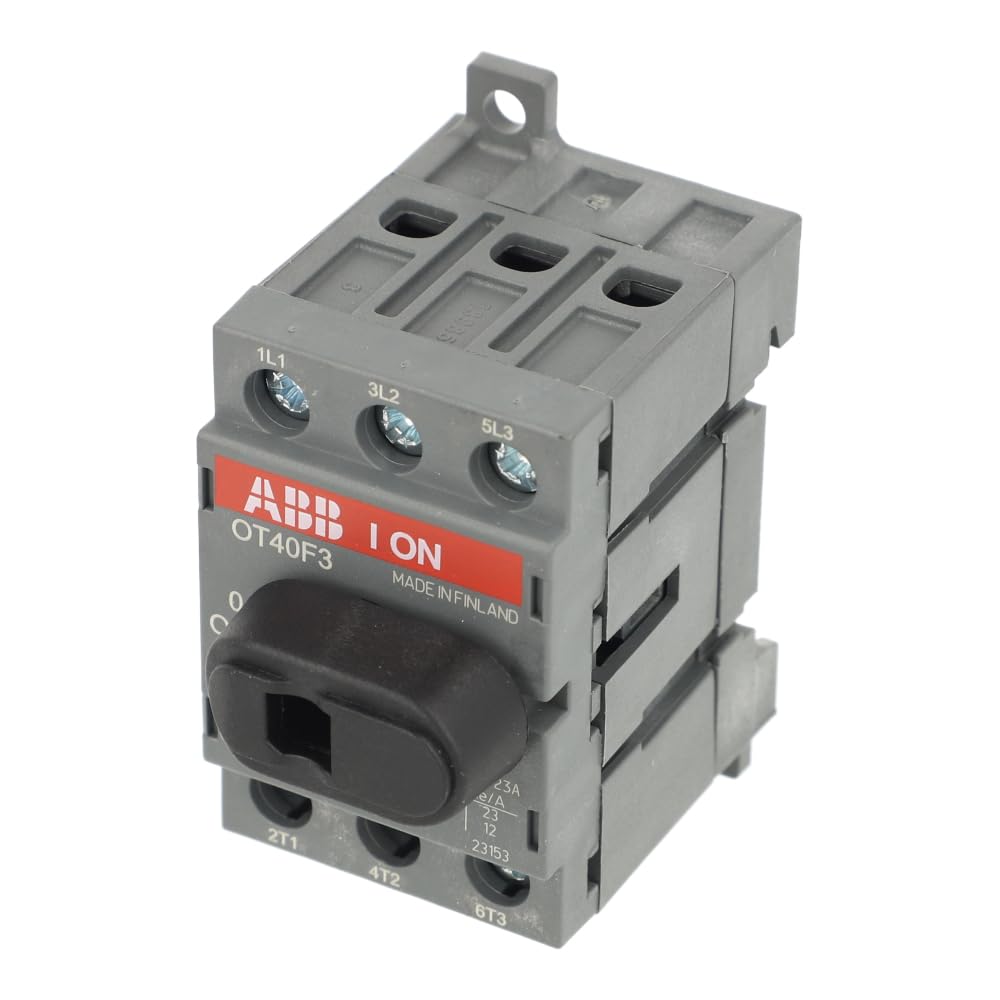 ABB OT40F3 Disconnect Switch 600VAC 40A 3-Pole DIN Rail Mounted