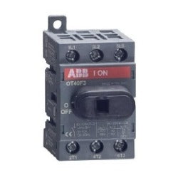 ABB OT40F3 Disconnect Switch 600VAC 40A 3-Pole DIN Rail Mounted