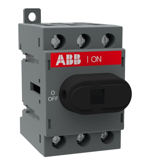 ABB OT40F3 Disconnect Switch 600VAC 40A 3-Pole DIN Rail Mounted