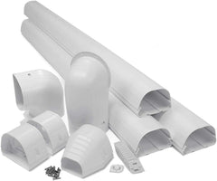 Rectorseal 84105 Lineset Wall Duct Kit HVAC 4.5 Inch White LDK122W