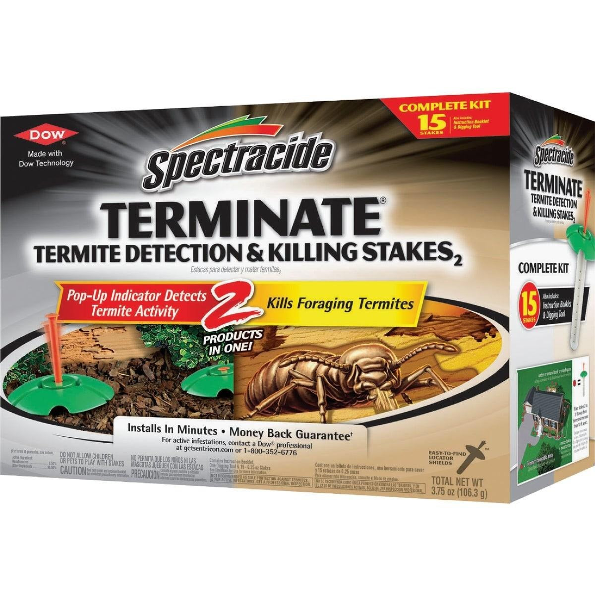 SPECTRACIDE Spectracide HG-96115 Terminate Termite Detection and Killing Stakes 15-Count