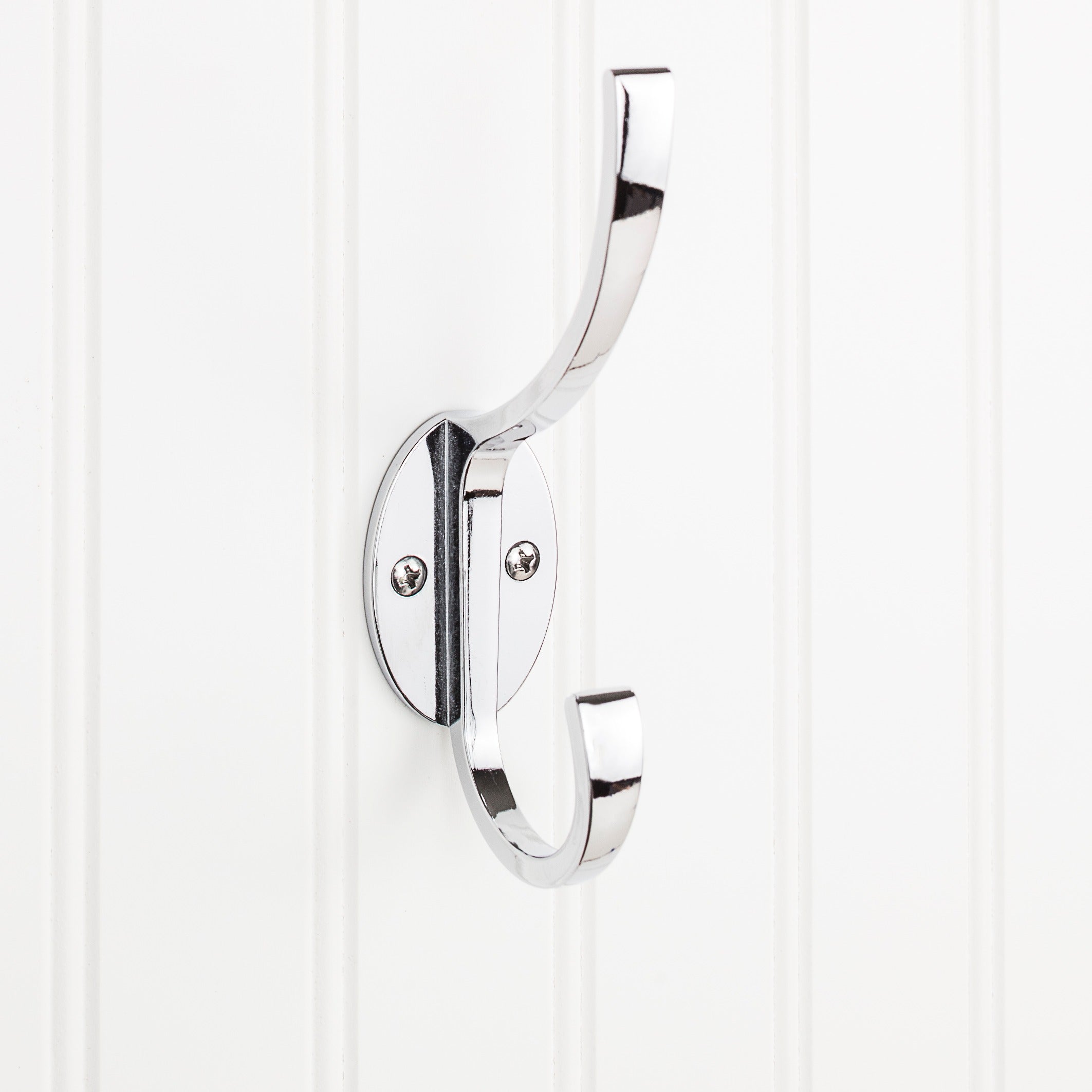 ELEMENTS Elements YD55-587PC Polished Chrome Double Prong Wall Hook