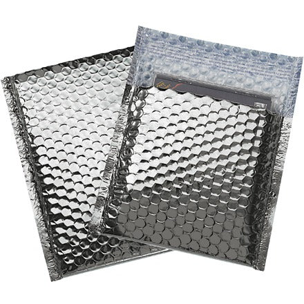 BSC PREFERRED Bsc Preferred GBM0706S Silver Metallic Bubble Mailers 72