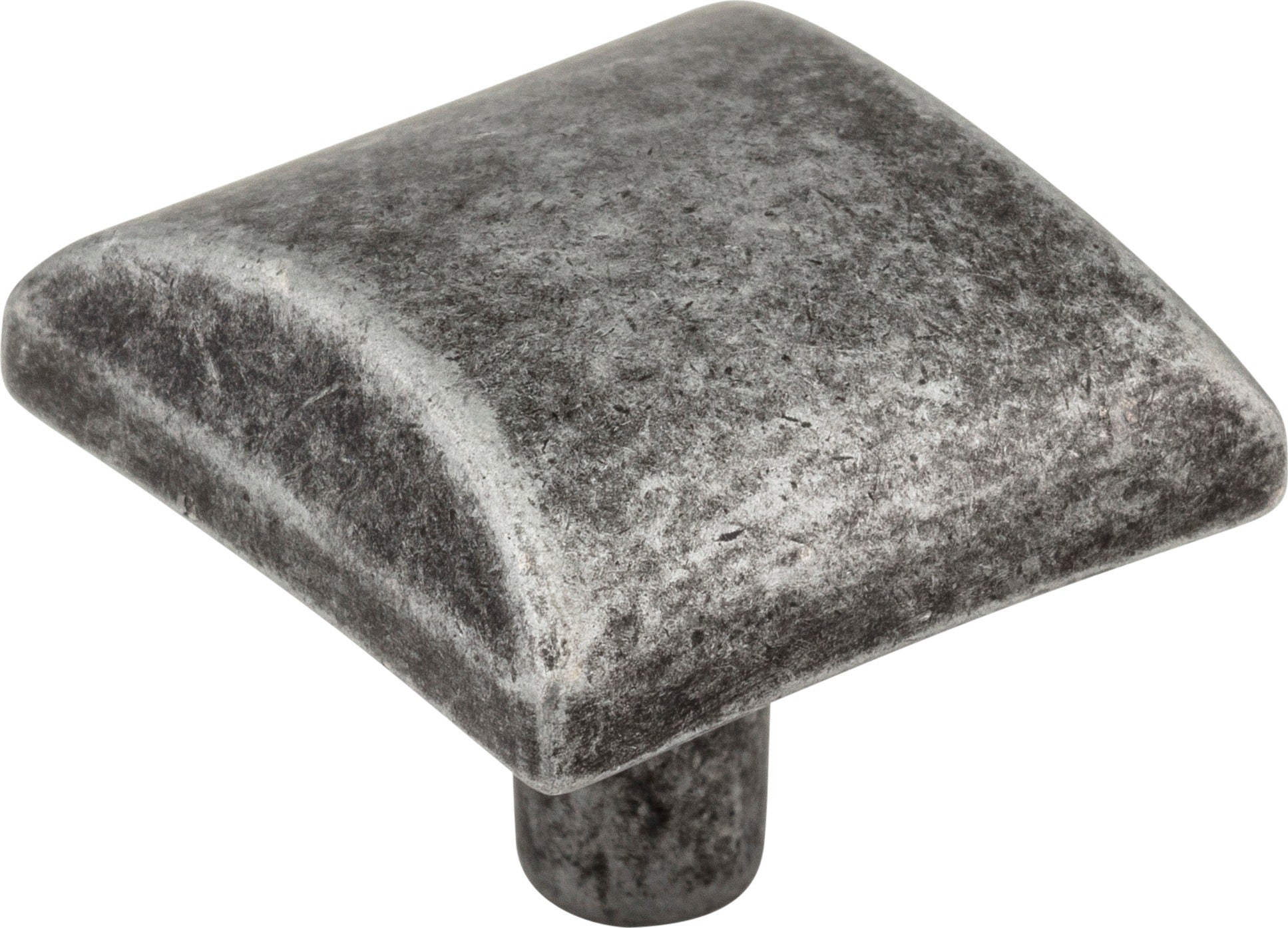 ELEMENTS Elements 525SIM Square Cabinet Knob Glendale Distressed Silver