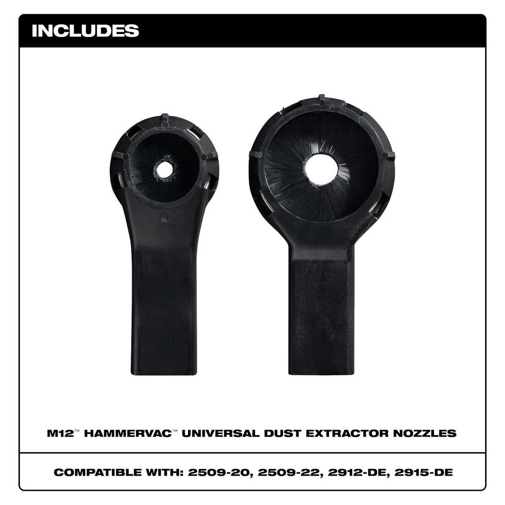 MILWAUKEE Milwaukee Tool 49-90-2302 Dust Nozzle Kit M12 Hammervac