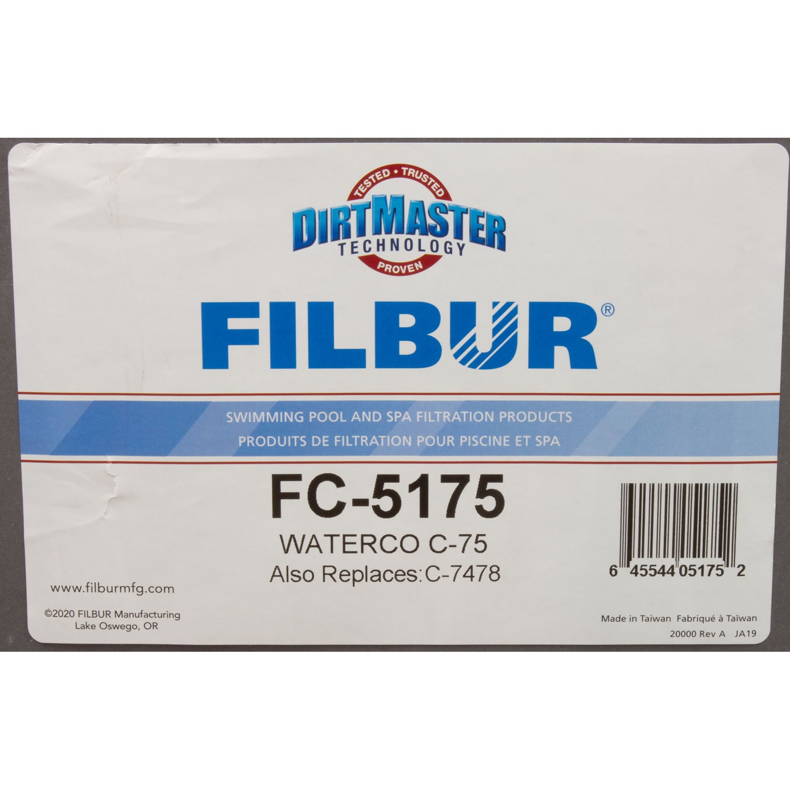 Filbur FC-5175 Replacement Filter Cartridge - 75 Sq Ft | FC-5175