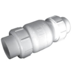 NDS 1700-20 2 IPS PVC White True Union Spring Check Valve Socket