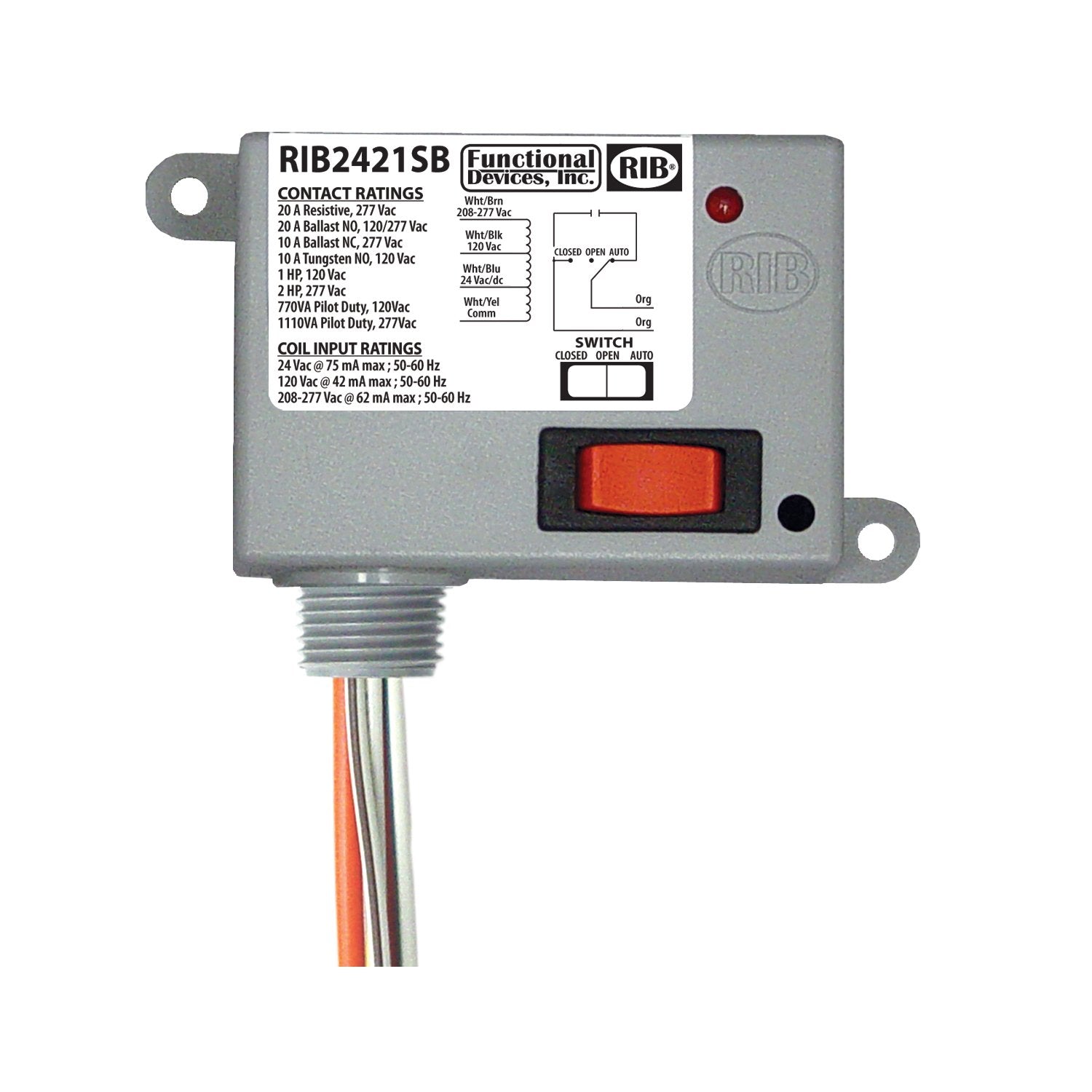 FUNCTIONAL DEVICES RIB2421SB RELAYS