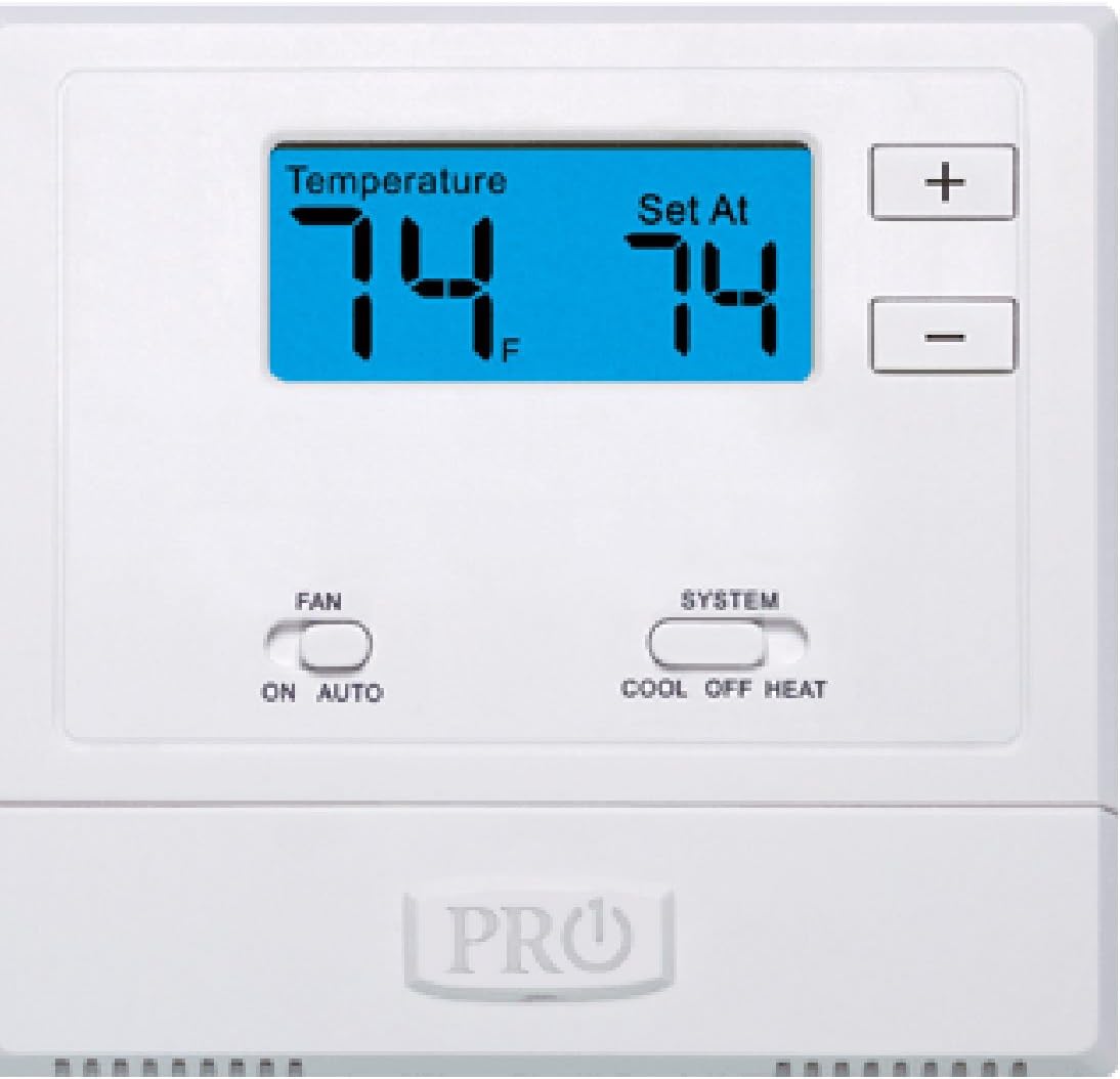 PRO1 IAQ T601-2 Single-Stage Non-Programmable Thermostat 24 Volts