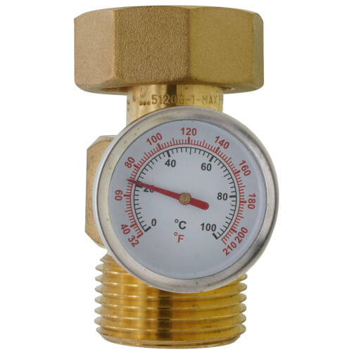 TACO 5120G-1 Mixing Valve Temperature Gauge 32A Degree-210A DegreeF