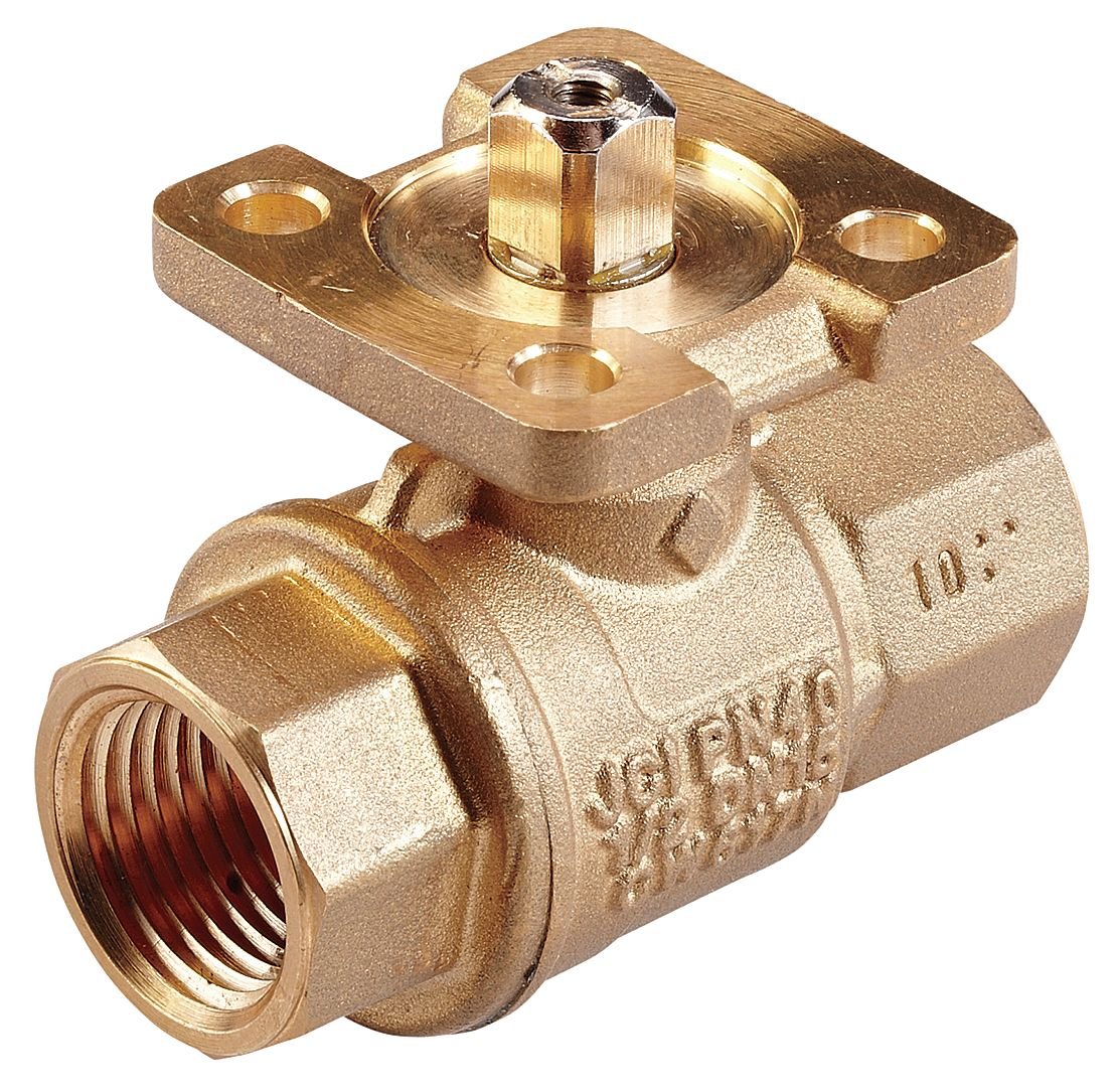 Johnson Controls VG1245AE Stainless Steel NPT Threaded End Connection Two-W88ay Ball Valves 1.9 Cv Port 1/2 inch Size