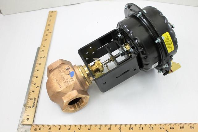 Johnson Controls VG7241RT+823C00 Pneumatic Valve 1.5 Inch No 3-7# Brass