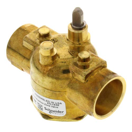 Schneider Electric VS2317 3/4 Inch Sweat Steam 2-Way Zone Valve 7.5 Cv