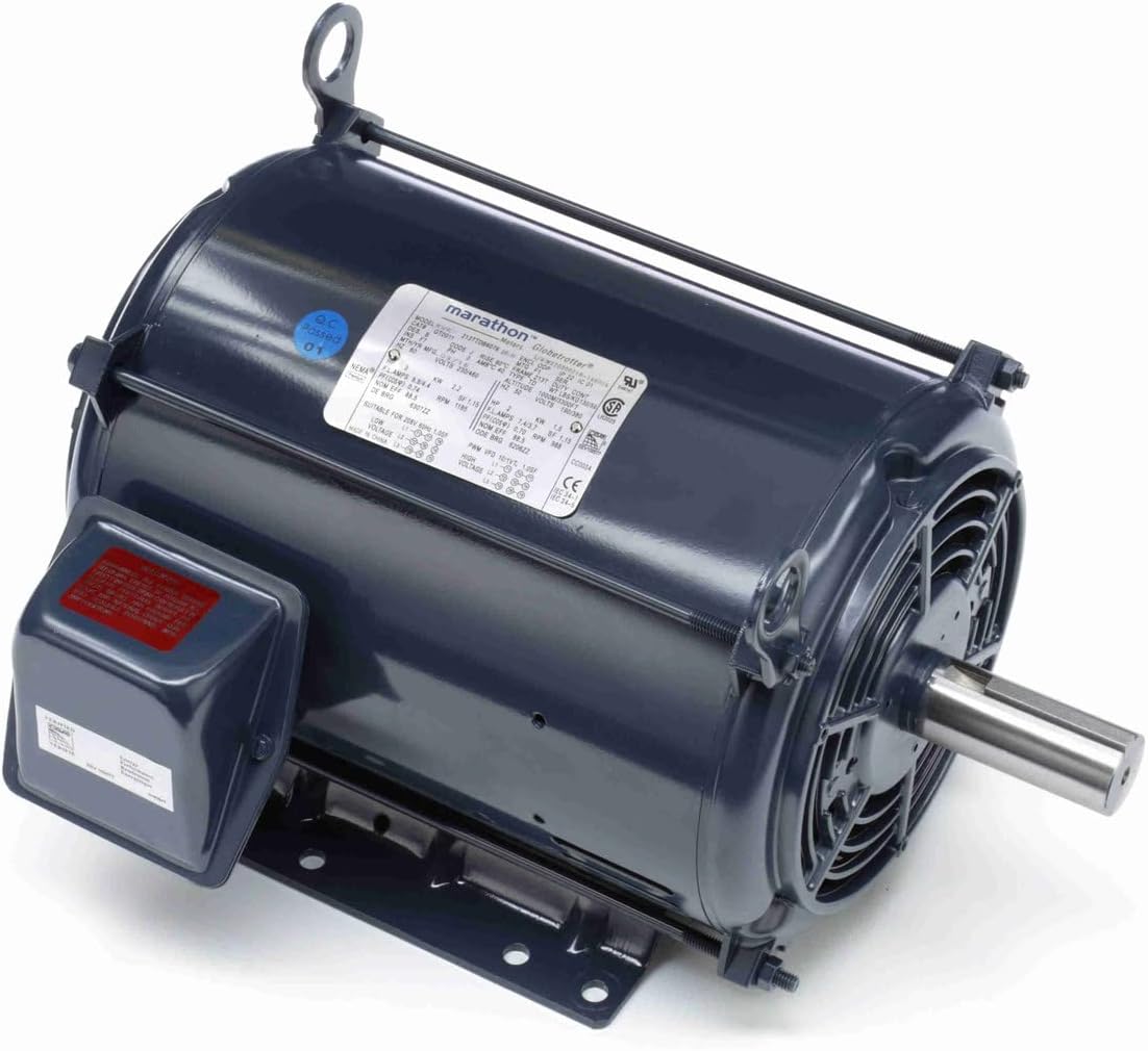 MARATHON GT0011A 3 HP 1200 RPM 213T Frame 230/460V Open Drip Electric Motor