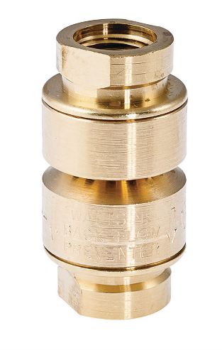 Watts 792097 LFN9 Vacuum Breaker With Atmospheric Vent, 3/8 in FNPT, Brass Body, Dual Check