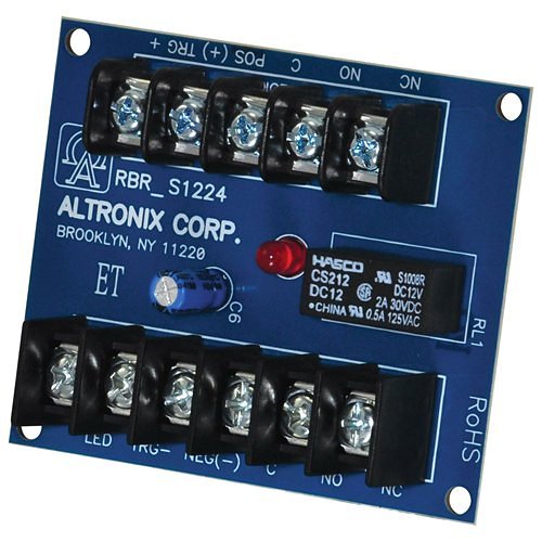 Altronix RBR1224 Relay Module 12VDC to 24VDC DPDT Contacts