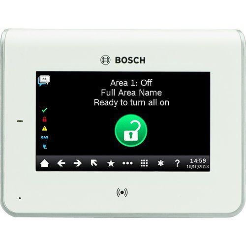 Bosch B942W Touchscreen Intrusion LCD Keypad with Proximity Reader