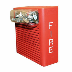 Eaton ASWP-2475W-FR Horn Strobe Wall Mount Fire Notification 24V Red