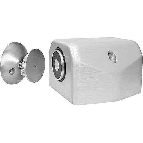 DynaLock 2801 2800 Series Floor Mount Electromagnetic Door Holder Satin Aluminum