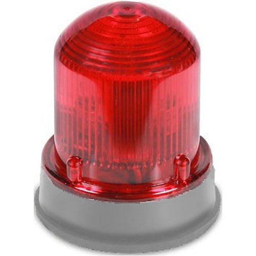 Edwards Signaling 125INCFR120A 125 Class Flashing Incandescent Beacon 120V AC NEMA 4X Gray Base Red Lens