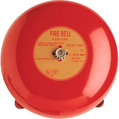 Edwards Signaling 439D-6AW-R Vibrating Fire Alarm Bell 6 Inch Diameter 24V DC Red